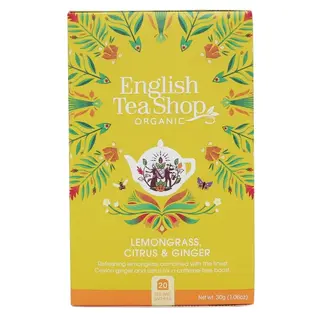 Produktfoto för English Tea Shop Citrongräs Ingefära Citron 40 g