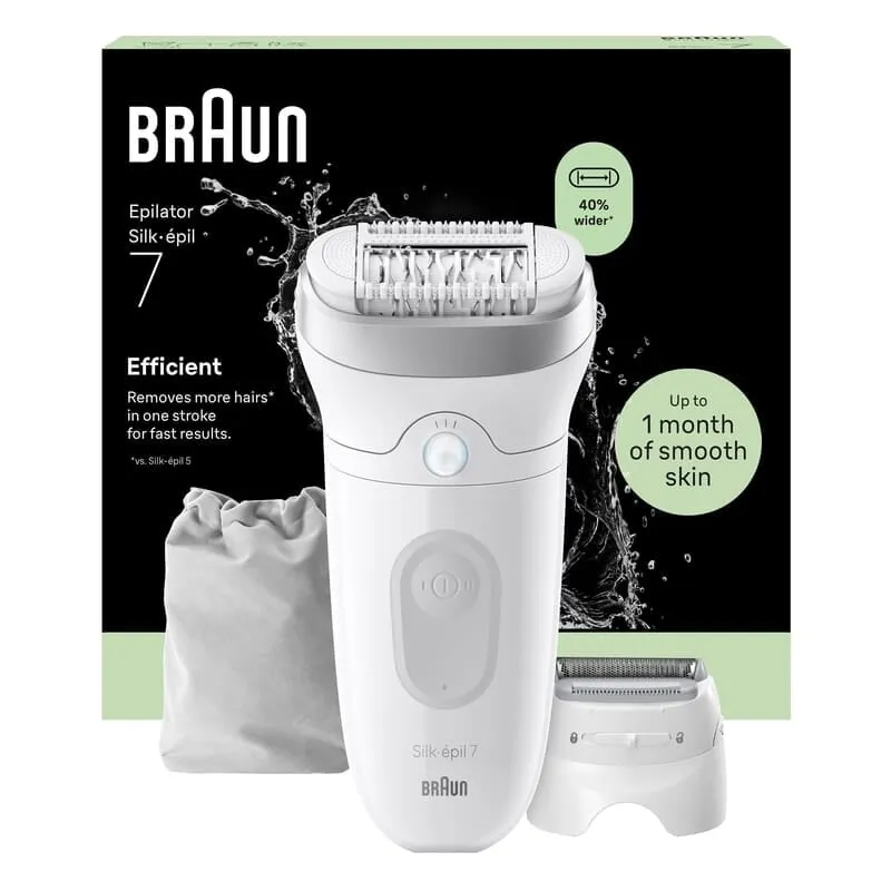Bild 1 för Epilator Silk·épil 7, Wet & Dry, Långvarigt Slät Hud, 7-041, Silver