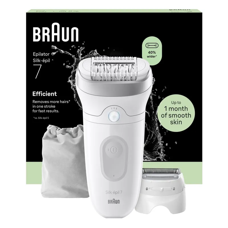 Bild 2 för Epilator Silk·épil 7, Wet & Dry, Långvarigt Slät Hud, 7-041, Silver