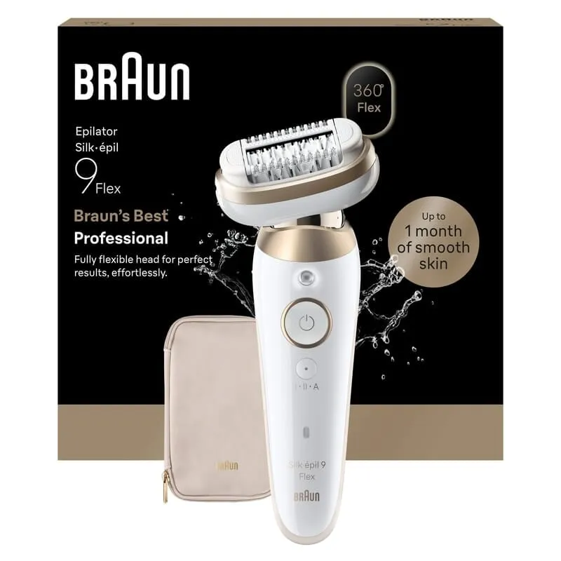 Bild 1 för Epilator Silk·épil 9 Flex Wet & Dry, Långvarigt Slät Hud, 9-011 3D, Guld