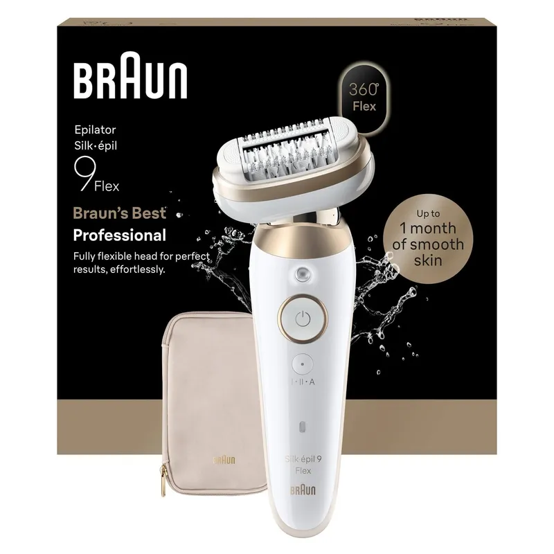 Bild 2 för Epilator Silk·épil 9 Flex Wet & Dry, Långvarigt Slät Hud, 9-011 3D, Guld