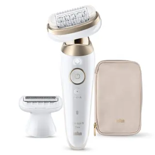 Produktfoto för Epilator Silk·épil 9 Flex Wet & Dry, Långvarigt Slät Hud, 9-030 3D, Guld