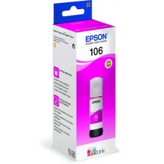 Produktfoto för Epson 106 - 70 ml - magenta - original - bläcktank - för EcoTank ET-7700, ET-7750, L7160, L7180  Expression Premium ET-7700, ET-7750