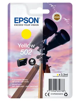 Produktfoto för Epson Bläckpatron C13T02V44010 T502 Gul
