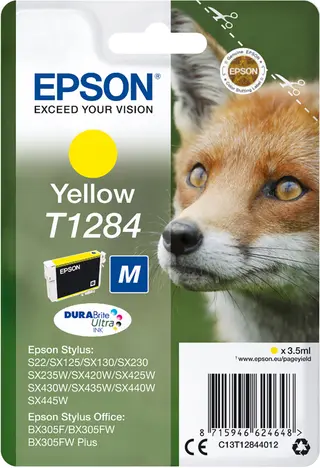Produktfoto för Epson Bläckpatron C13T128442 Gul