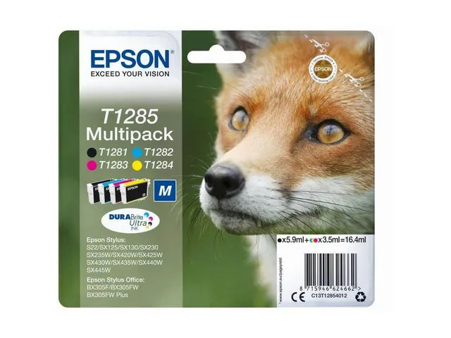 Alternativ bild 0 för Epson Bläckpatron C13T12854012 multipack