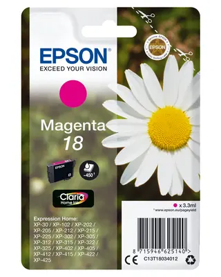 Produktfoto för Epson Bläckpatron C13T18034012 Magenta