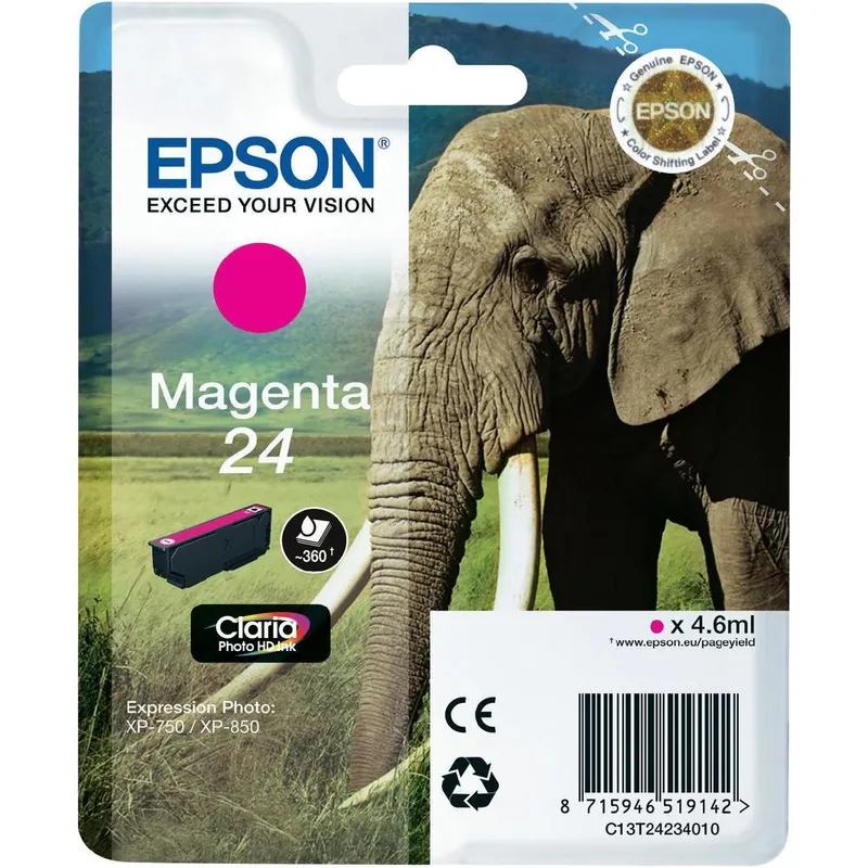 Alternativ bild 0 för Epson Bläckpatron C13T24234012 Magenta