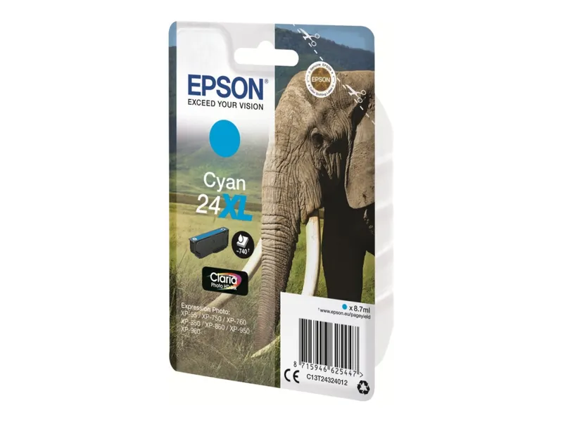 Alternativ bild 0 för Epson Bläckpatron C13T24324012 Cyan