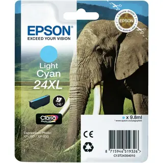 Produktfoto för Epson Bläckpatron C13T24354012 ljus Cyan