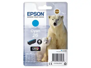 Produktfoto för Epson Bläckpatron C13T26124012 Cyan