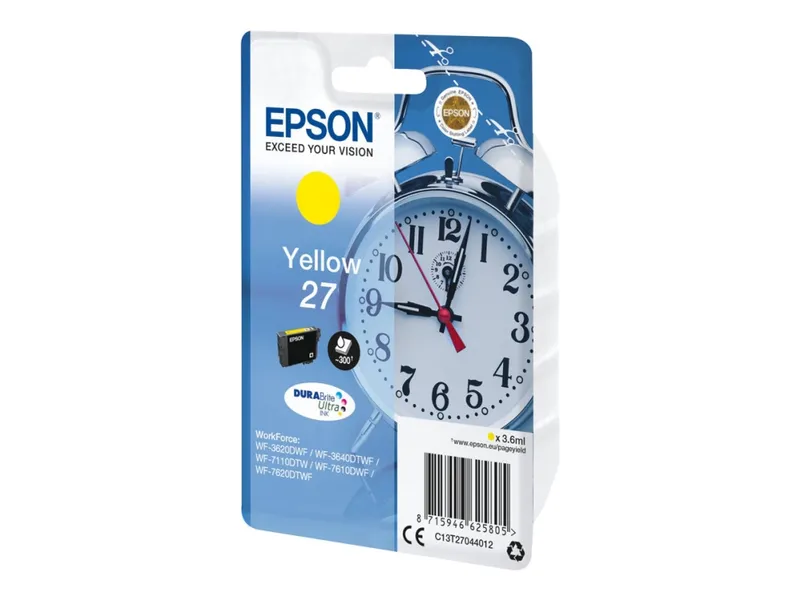 Alternativ bild 0 för Epson Bläckpatron C13T27044012 Gul