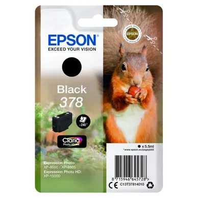 Alternativ bild 0 för Epson Bläckpatron C13T37814010 Svart