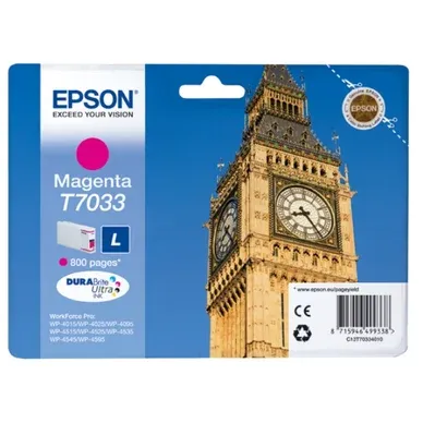 Alternativ bild 0 för Epson Bläckpatron C13T70334010 magenta