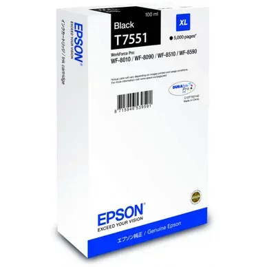 Alternativ bild 0 för Epson Bläckpatron C13T755140 Svart