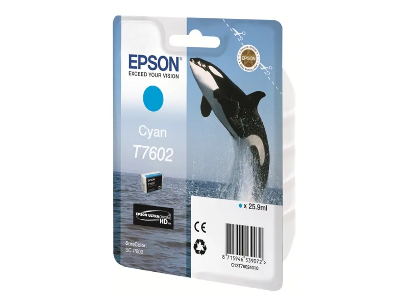 Alternativ bild 0 för Epson Bläckpatron C13T76024010 Cyan