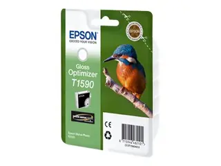 Produktfoto för Epson Bläckpatron, Kingfisher, T1590, Ultra Chrome HI Gloss 2, Gloss Optimizer, singelförpackning, C13T15904010