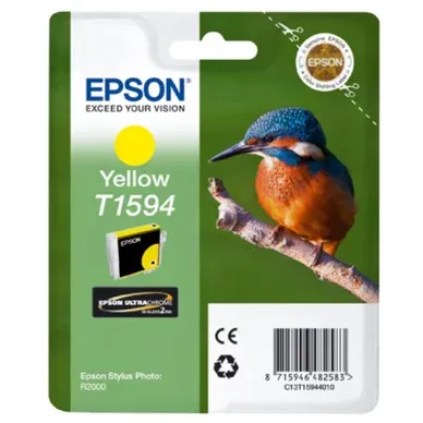 Alternativ bild 0 för Epson Bläckpatron, Kingfisher, T1594, Ultra Chrome HI Gloss 2, gul, singelförpackning, C13T15944010