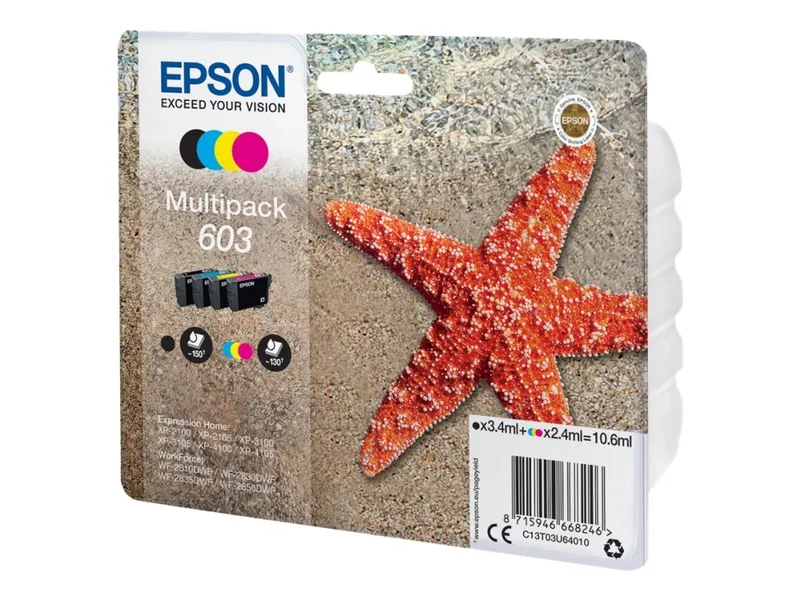 Alternativ bild 0 för Epson Bläckpatron T03U 603 4-Färg