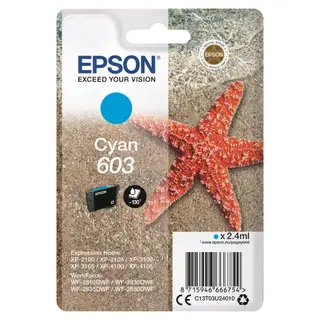 Produktfoto för Epson Bläckpatron T03U 603 Cyan
