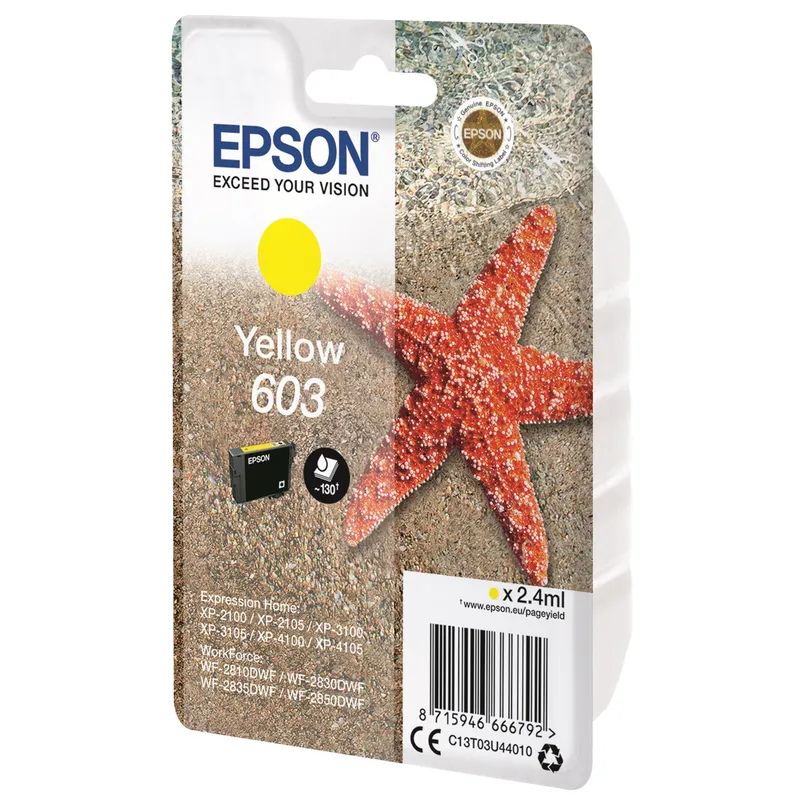 Alternativ bild 0 för Epson Bläckpatron T03U 603 Gul