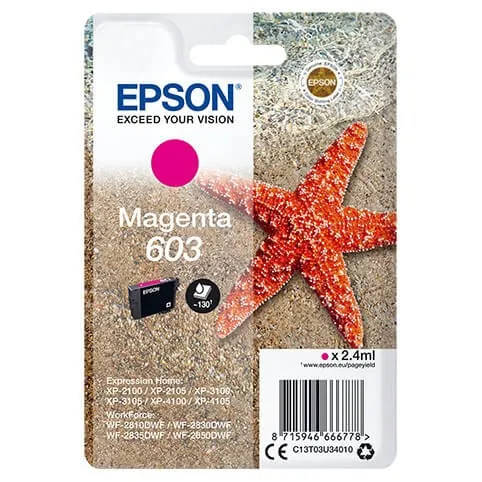 Alternativ bild 0 för Epson Bläckpatron T03U 603 Magenta
