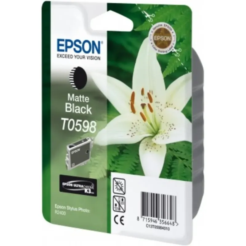 Alternativ bild 0 för Epson Bläckpatron, T0598, C13T05984010, Teddy, ULTRACHROME K3, matt svart singelförpackning