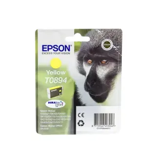 Produktfoto för Epson Bläckpatron T0894, C13T08944010, Monkey, DURABrite Ultra-bläck, gul, singelförpackning