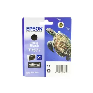 Produktfoto för Epson Bläckpatron, T1571, UltraChrome, fotosvart, C13T15714010