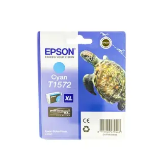 Produktfoto för Epson Bläckpatron, T1572, cyan, C13T15724010