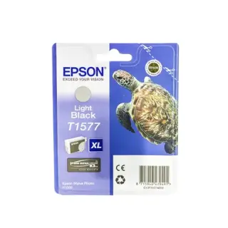Produktfoto för Epson Bläckpatron, T1577, UltraChrome, ljus svart, C13T15774010