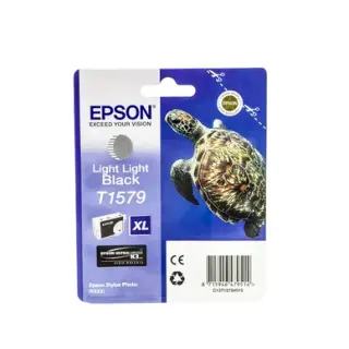 Produktfoto för Epson Bläckpatron, T1579, UltraChrome, ljus svart, C13T15794010