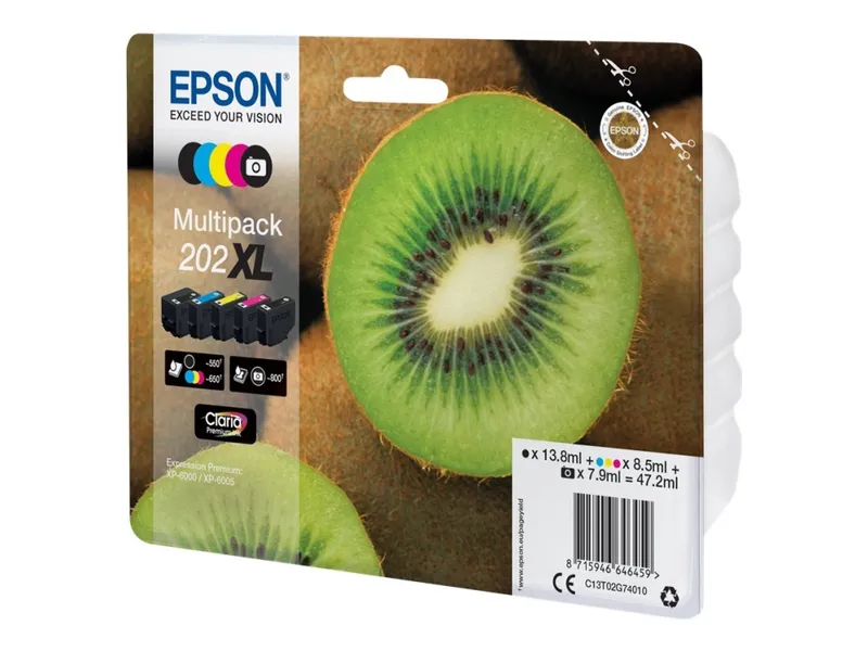 Alternativ bild 0 för Epson Bläckpatron T202 5-Färger XL 5/FP