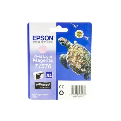 Alternativ bild 0 för Epson Bläckpatron, Turtle T1576, UltraChrome, hög kapacitet, levande ljus magenta, singelförpackning, C13T15764010