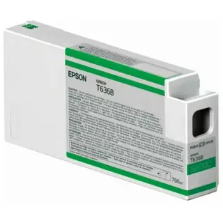 Produktfoto för Epson Bläckpatron, UltraChrome, hög kapacitet, grön, singelförpackning, C13T636B00