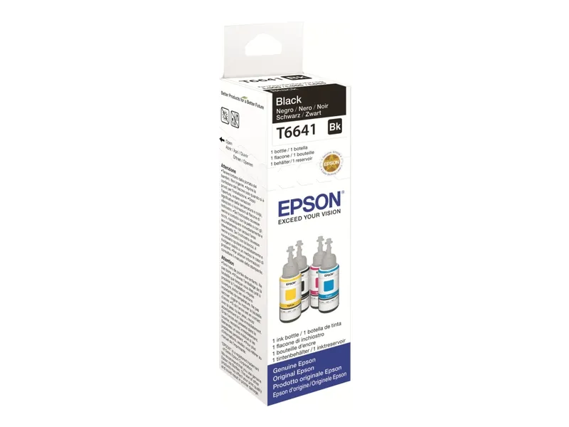 Alternativ bild 0 för Epson Bläckrefill, C13T664140, T6641, svart, singelförpackning