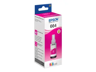 Produktfoto för Epson Bläckrefill, C13T664340, T6643, magenta