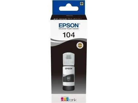 Alternativ bild 0 för Epson EcoTank bläckflaska 104 C13T00P140, 70 ml, svart
