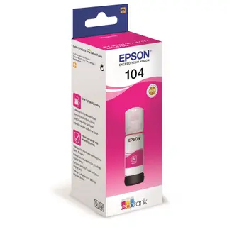 Produktfoto för Epson EcoTank bläckflaska 104 C13T00P340, 70 ml, magenta