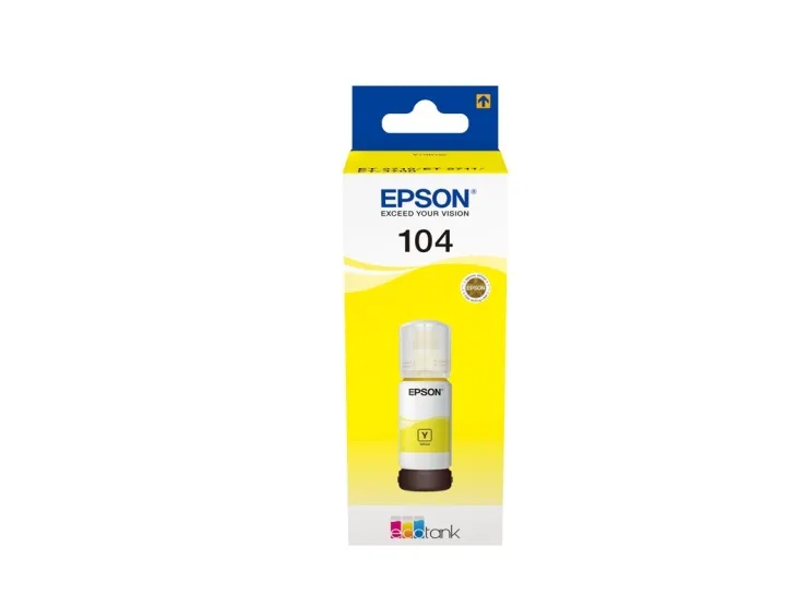 Alternativ bild 0 för Epson EcoTank bläckflaska 104 C13T00P440, 70 ml, gul