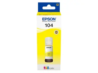 Produktfoto för Epson EcoTank bläckflaska 104 C13T00P440, 70 ml, gul