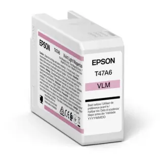 Produktfoto för Epson T47A6 - 50 ml - intensiv ljus magenta - original - bläckpatron - för SureColor SC-P900, SC-P900 Mirage Bundling