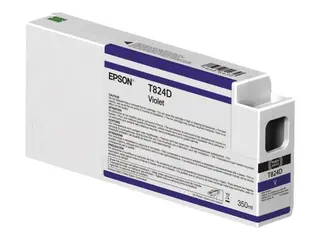 Produktfoto för Epson T824D - 350 ml - violett - original - bläckpatron - för SureColor SC-P7000, SC-P7000V, SC-P9000, SC-P9000V