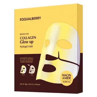 Produktfoto för EQQUALBERRY Collagen Glow Up Hydrogel Mask 4Sheets