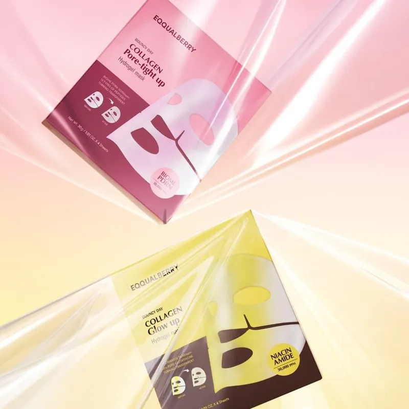 Bild 3 för EQQUALBERRY Collagen Glow Up Hydrogel Mask 4Sheets