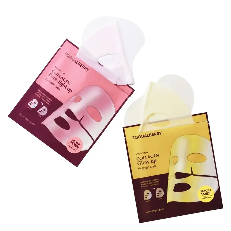 Bild 4 för EQQUALBERRY Collagen Glow Up Hydrogel Mask 4Sheets