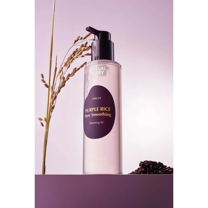 Bild 2 för Eqqualberry Purple Rice Pore Smoothing Cleansing Oil 200 ml