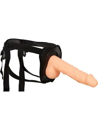 Produktfoto för Erection Assistant 24cm Hollow Strap-On - Flesh