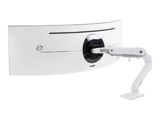 Produktfoto för Ergotron HX - Monteringssats (vridbar arm, bordsfäste, förlängningsarm, fäste med genomföring, HD-led) - Patenterade Constant Force-tekniken - för LCD-display/krökt LCD-display - vit - skärmstorlek: up to 49