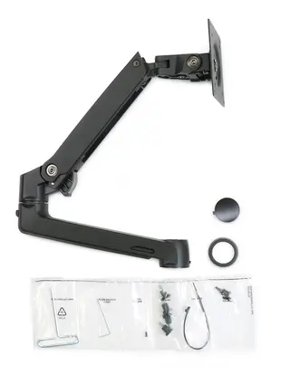 Produktfoto för Ergotron LX - Monteringskomponent (vridbar arm, stångklämma, förlängning) - Patenterade Constant Force-tekniken - för LCD-display - mattsvart - för P/N: 45-509-224, 45-537-224